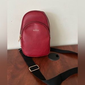 Brick red shoulder bag